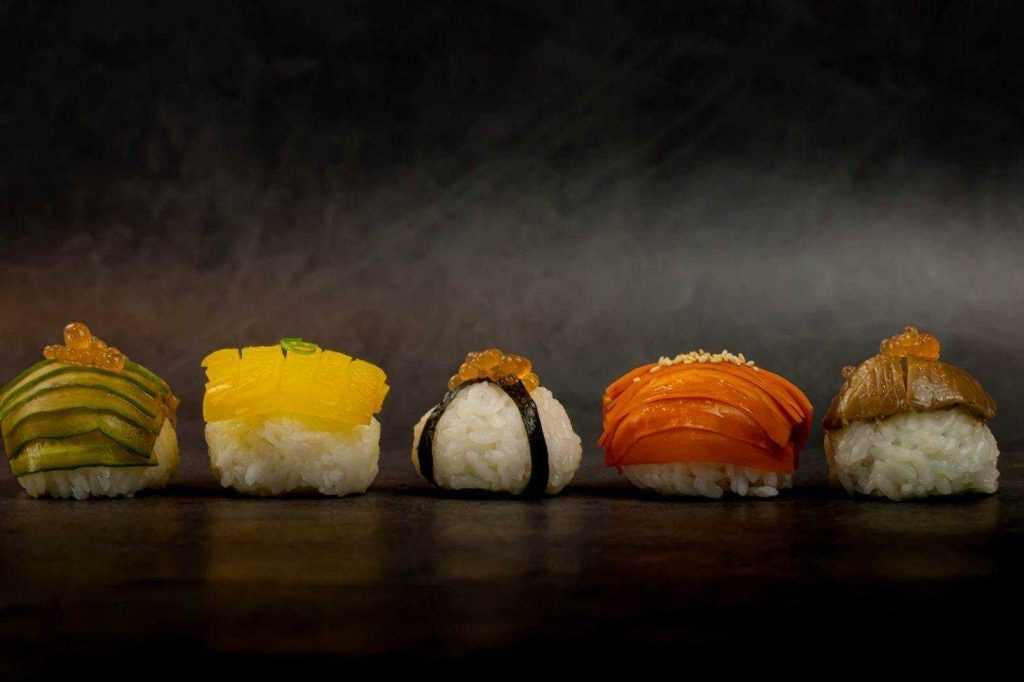 Gourmet vegan sushi